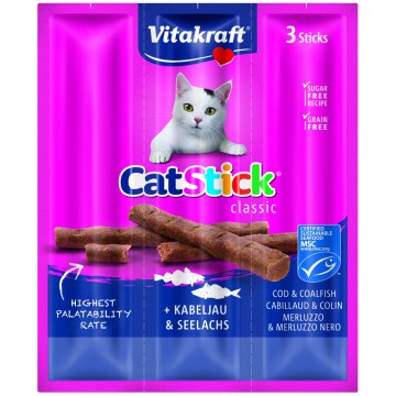Vitakraft Cat Stick Mini Cod & Coalfish (10 Packs)